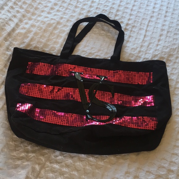 PINK Victoria's Secret Handbags - RESERVED Sequin Victoria’s Secret Tote
